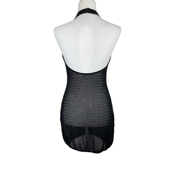 Superdown Racheal Net Halter Dress - Picture 4 of 6